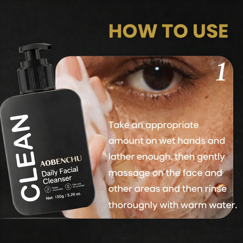 Facial Cleanser and Face Moisturizer